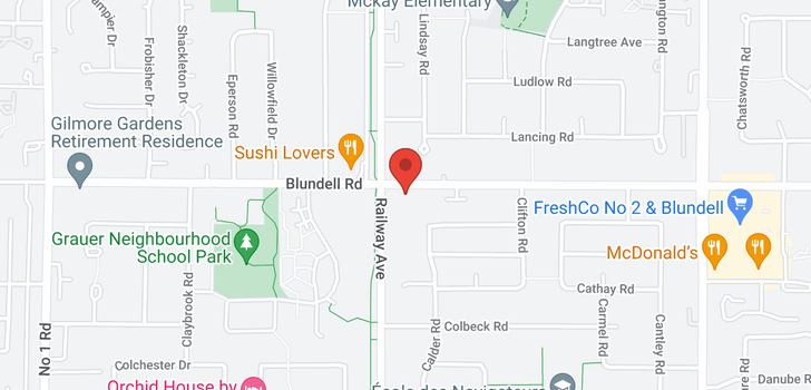 map of 5026 BLUNDELL ROAD
